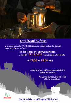 Betlémské světlo 18.&nbsp;12. 2022&nbsp;2